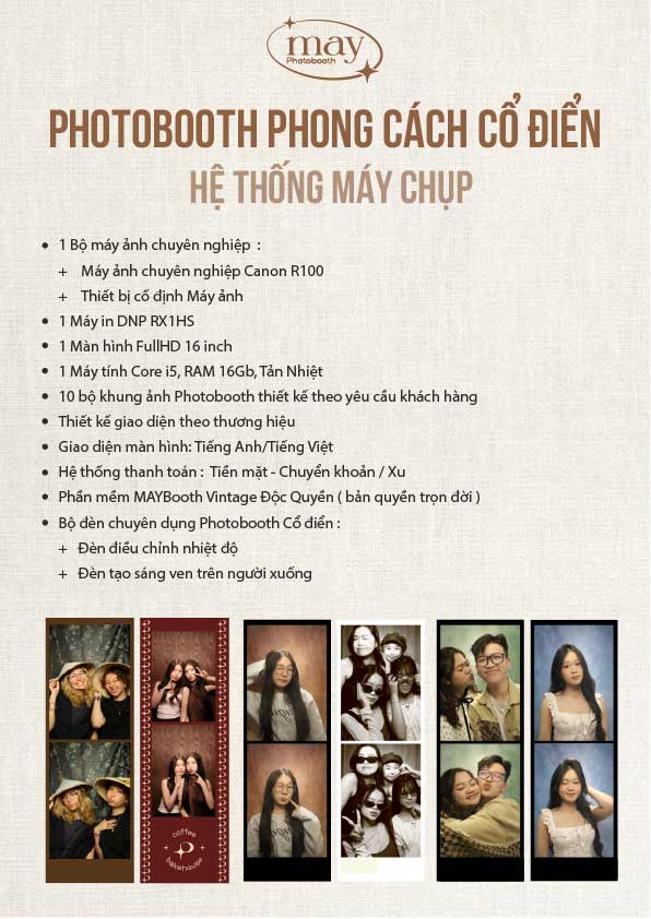 Photobooth Phong Cách Cổ Điển (Hệ Thống Máy Chụp)