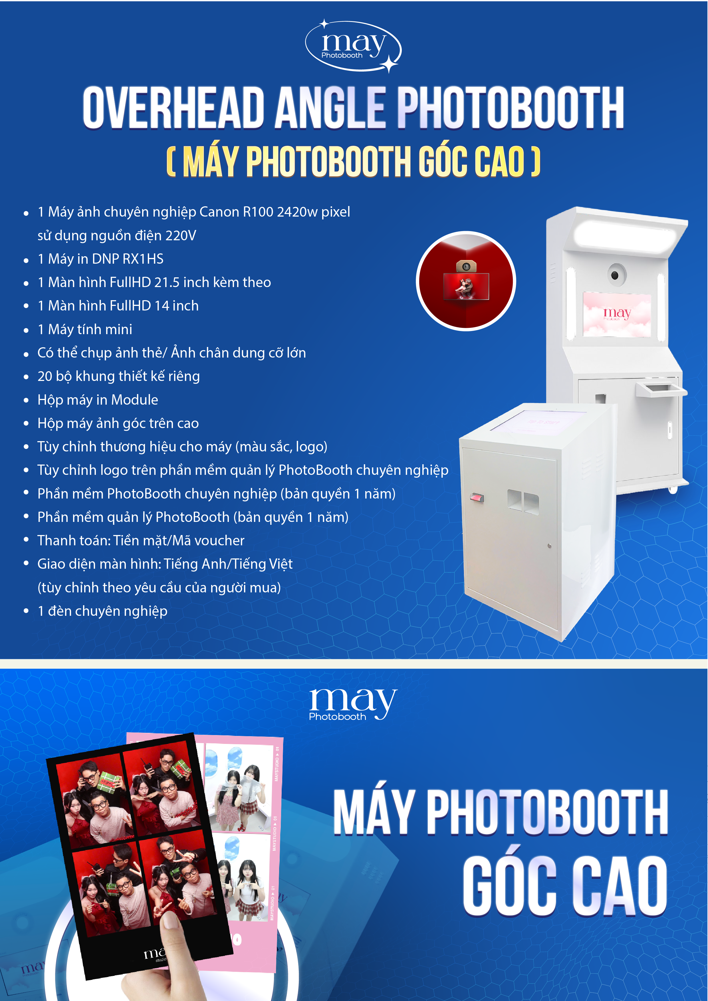 Máy Photobooth Góc Cao