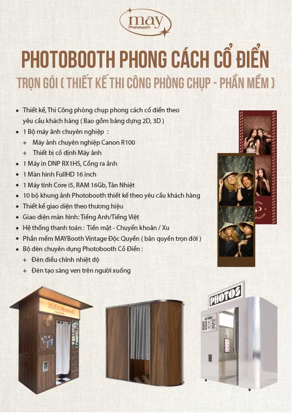 Photobooth Phong Cách Cổ Điển (Trọn Gói)